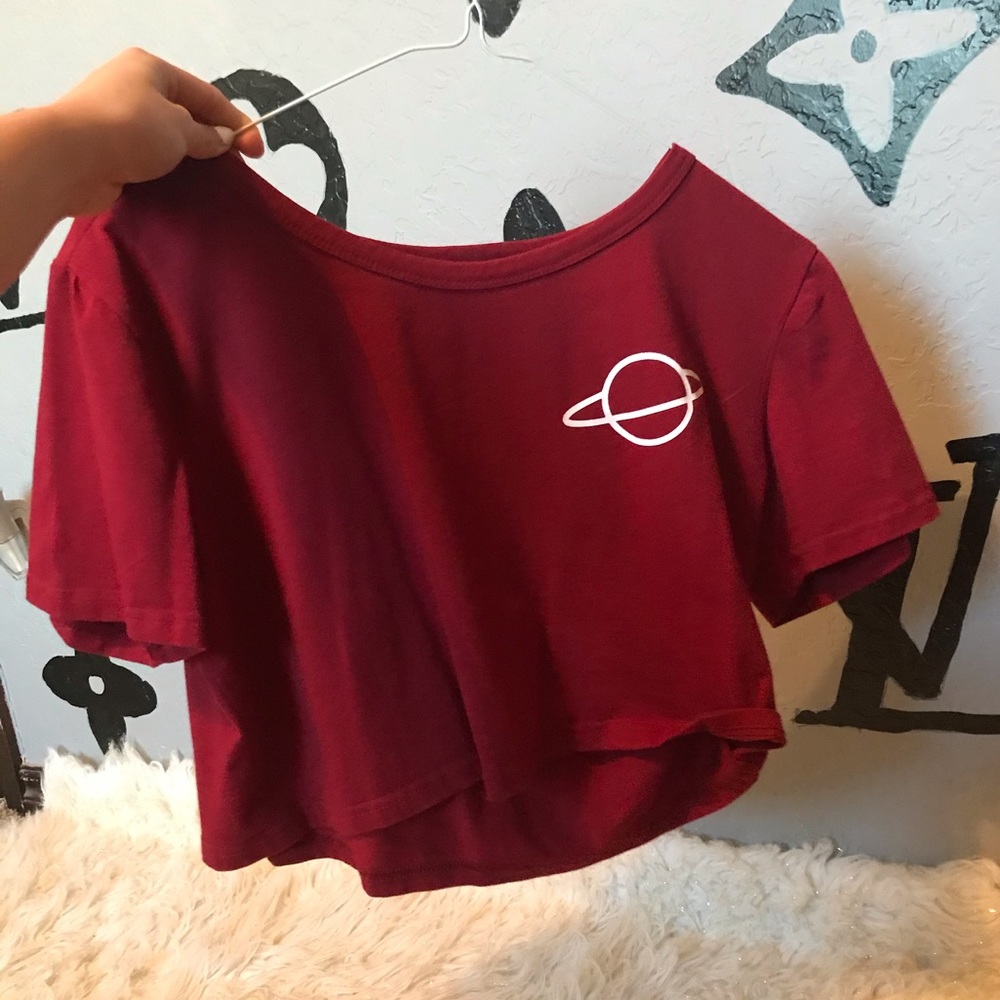 red crop top